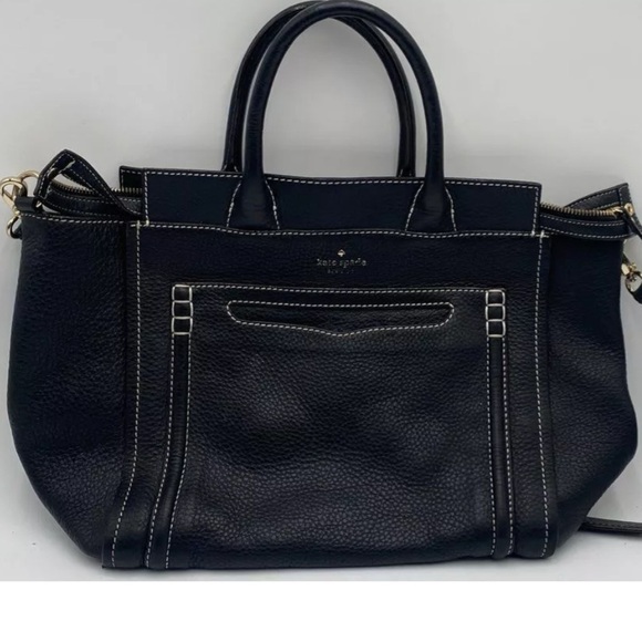 kate spade Handbags - Kate Spade Black Pebbled Leather Satchel